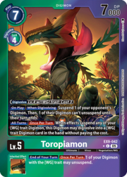Toropiamon · Alternate Art | Foil EX9-042a