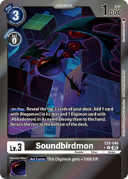 Soundbirdmon · Alternate Art | Foil EX9-046a