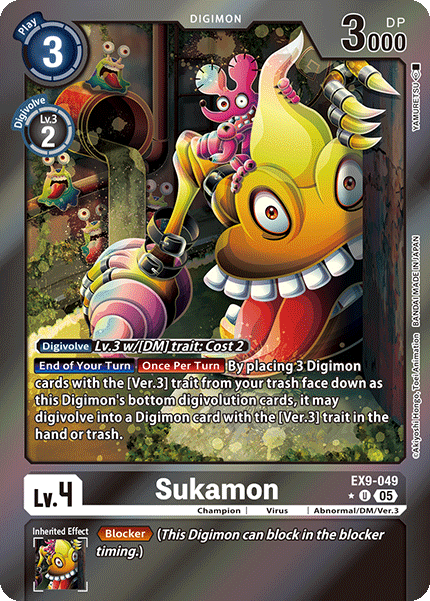 Sukamon Card Front