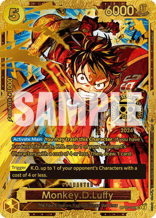 Monkey.D.Luffy Card Front