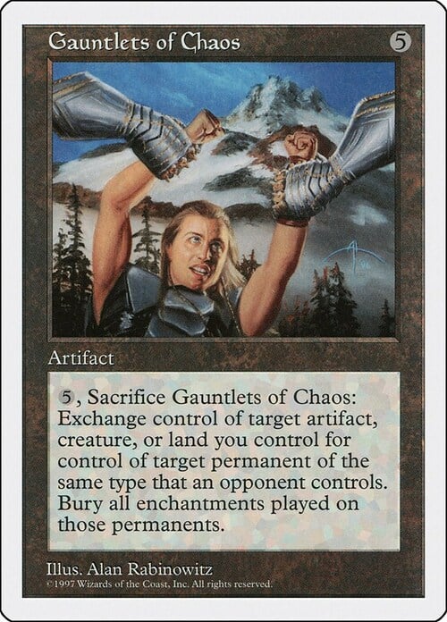 Gauntlets of Chaos Card Front