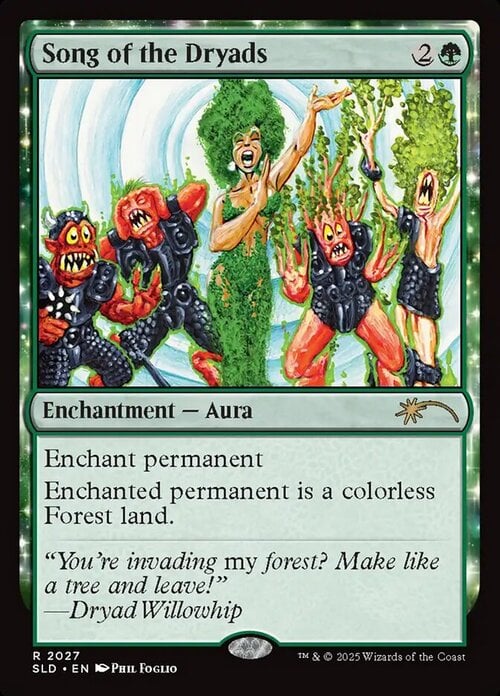 Song of the Dryads Card Front