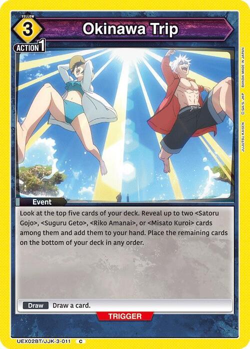 Okinawa Trip Card Front