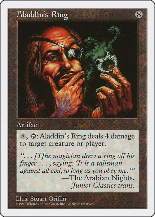 Aladdin's Ring Card Front