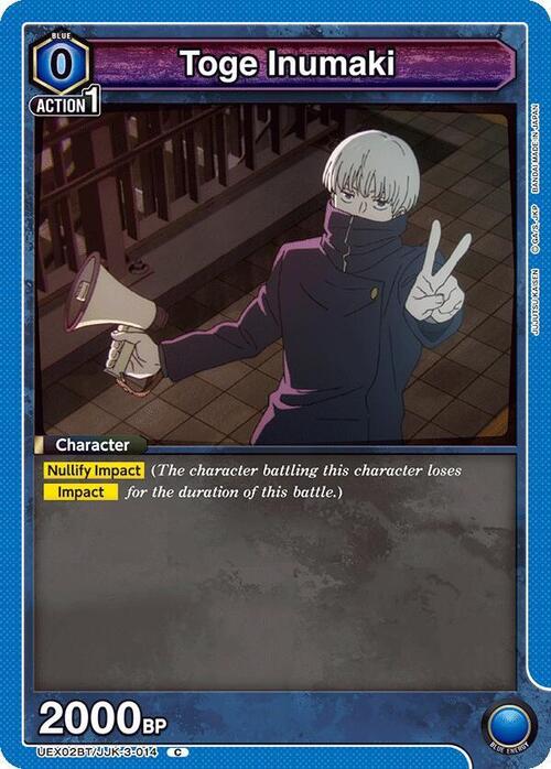 Toge Inumaki Card Front