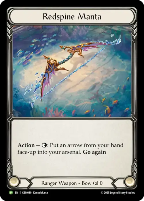 Redspine Manta Card Front