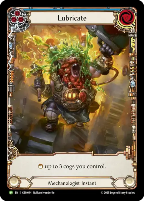 Lubricate Card Front