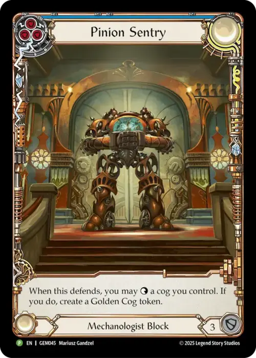 Pinion Sentry Card Front