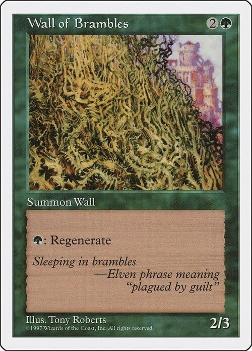 Wall of Brambles Card Front