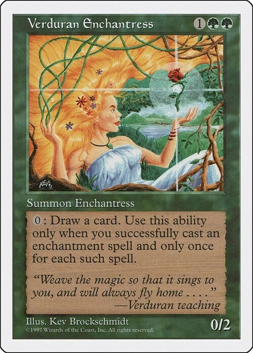 Verduran Enchantress Card Front
