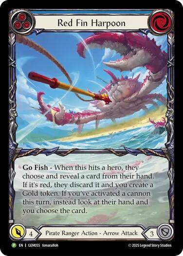 Red Fin Harpoon Card Front