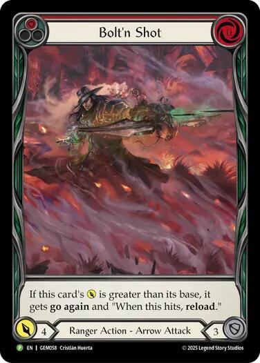 Bolt'n' Shot (Red) Card Front