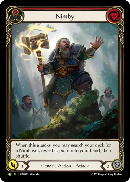 Nimby - Red Card Front