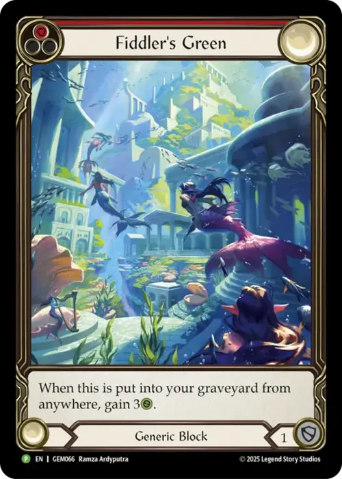 Fiddler's Green - Red Card Front