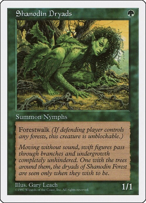 Shanodin Dryads Card Front