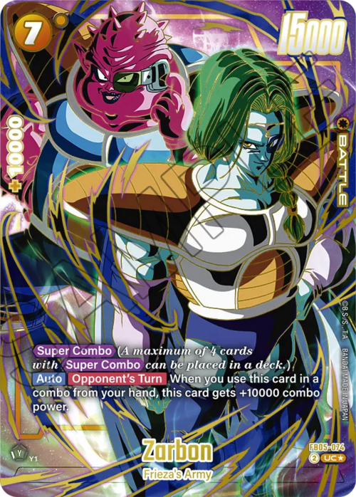 Zarbon Card Front