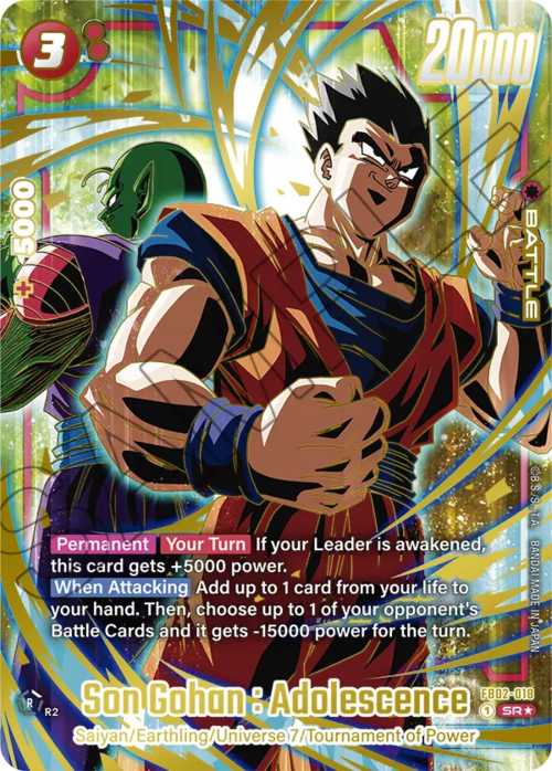Son Gohan : Adolescence Card Front