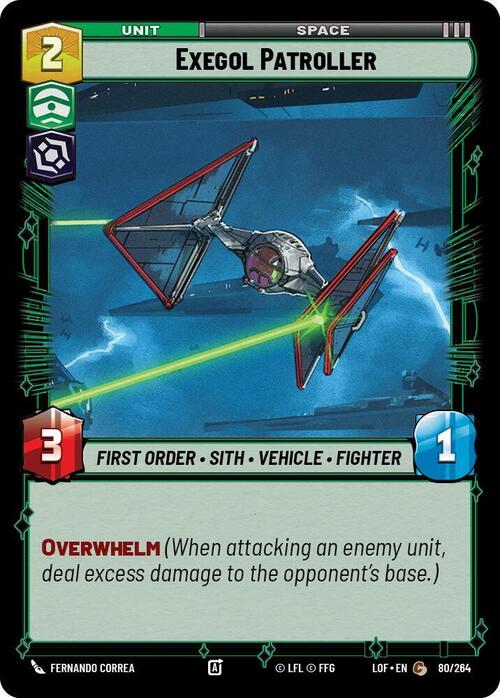 Exegol Patroller Card Front