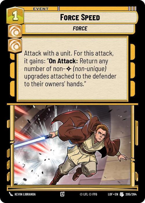 Force Speed Card Front