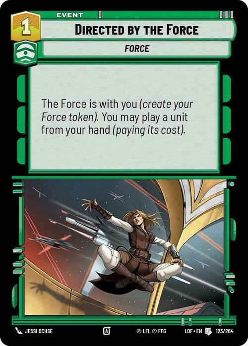 Directed by the Force Card Front