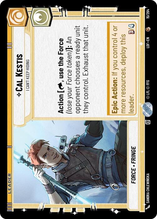 Cal Kestis - I Can't Keep Hiding Card Front