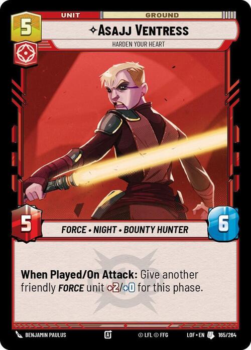 Asajj Ventress - Harden Your Heart Card Front