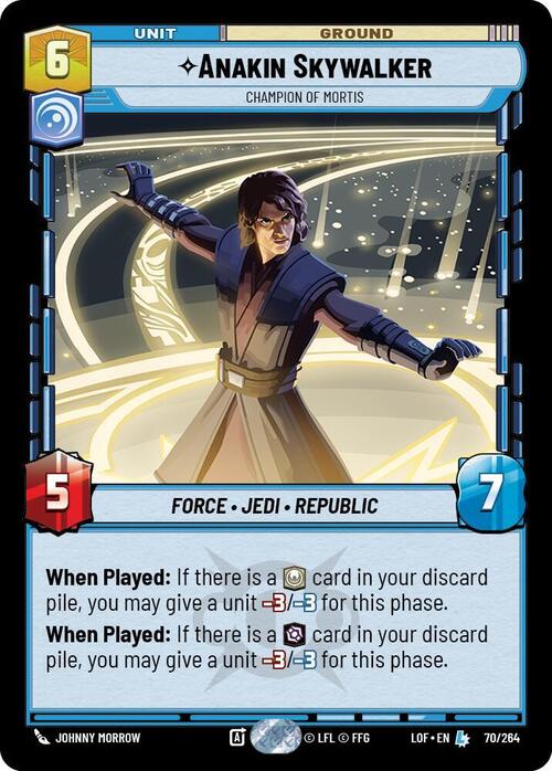 Anakin Skywalker, Champion of Mortis Card Front