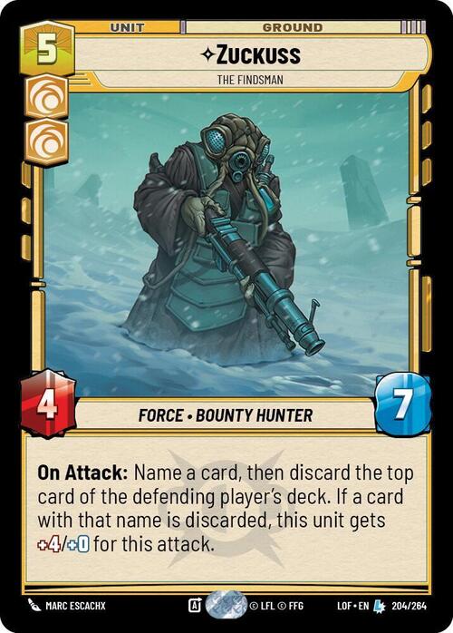 Zuckuss - The Findsman Card Front