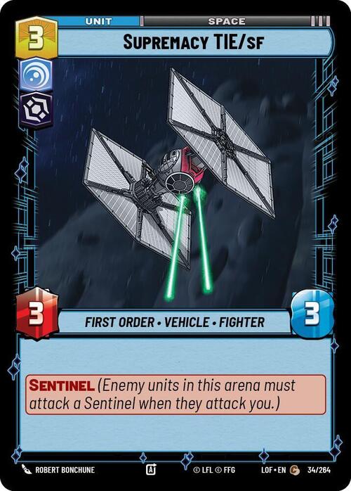 Supremacy TIE/sf Card Front