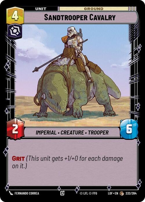 Sandtrooper Cavalry Card Front