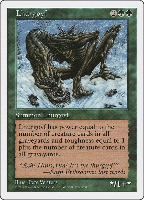 Lhurgoyf Card Front