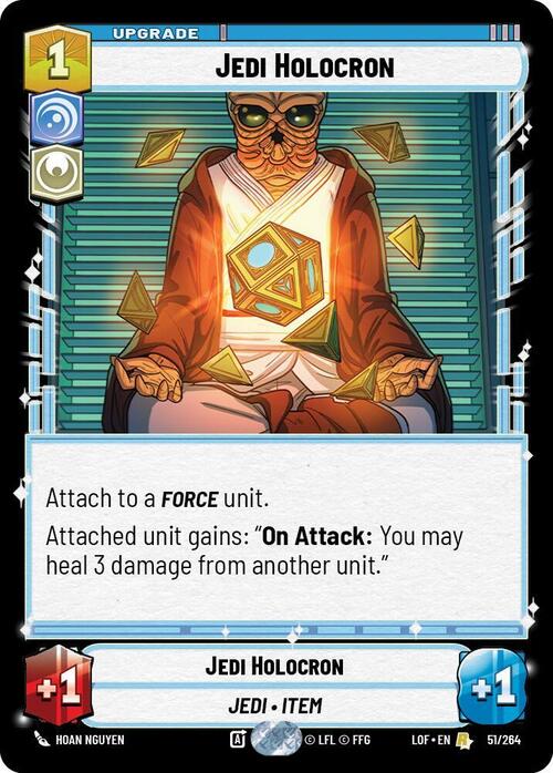 Jedi Holocron Card Front