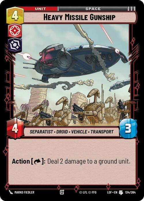 Heavy Missile Gunship Card Front