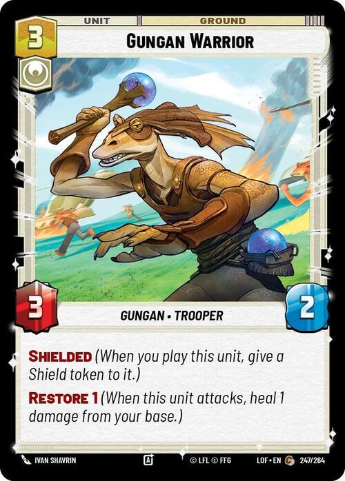 Gungan Warrior Card Front