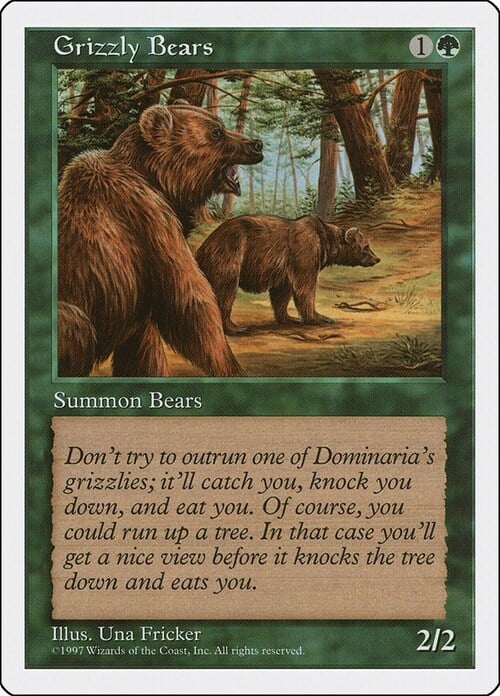 Grizzly Bears Card Front