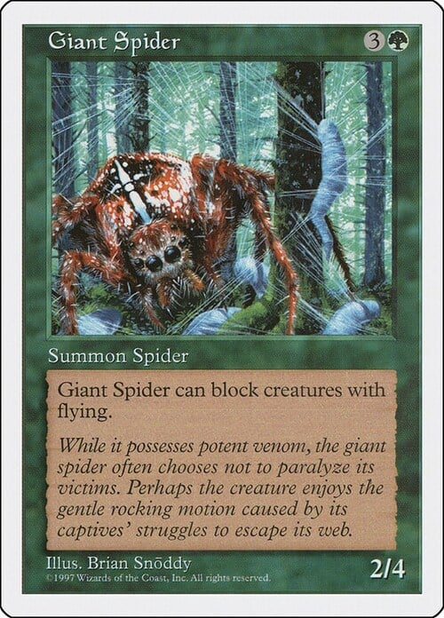 Giant Spider Card Front