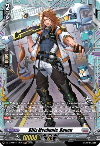 Blitz Mechanic, Bauen Card Front