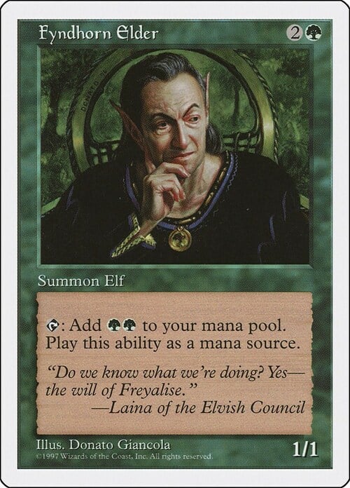 Fyndhorn Elder Card Front