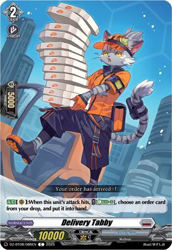 Delivery Tabby Card Front