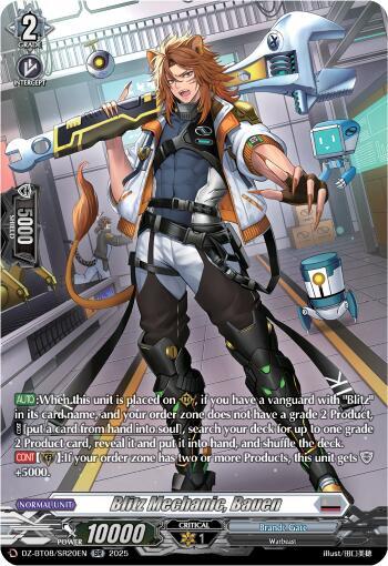 Blitz Mechanic, Bauen Card Front