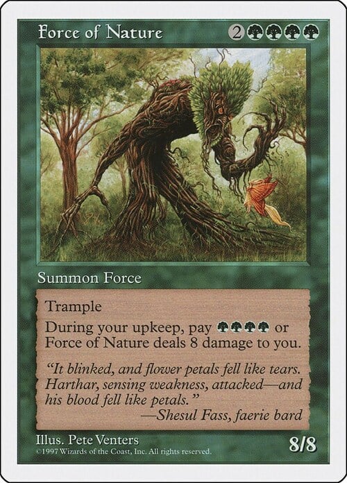 Force of Nature Card Front