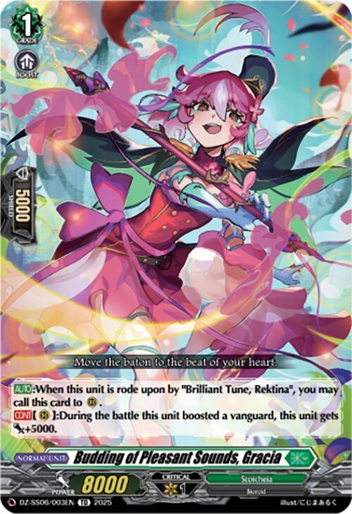 Budding of Pleasant Sounds, Gracia [D Format] Card Front
