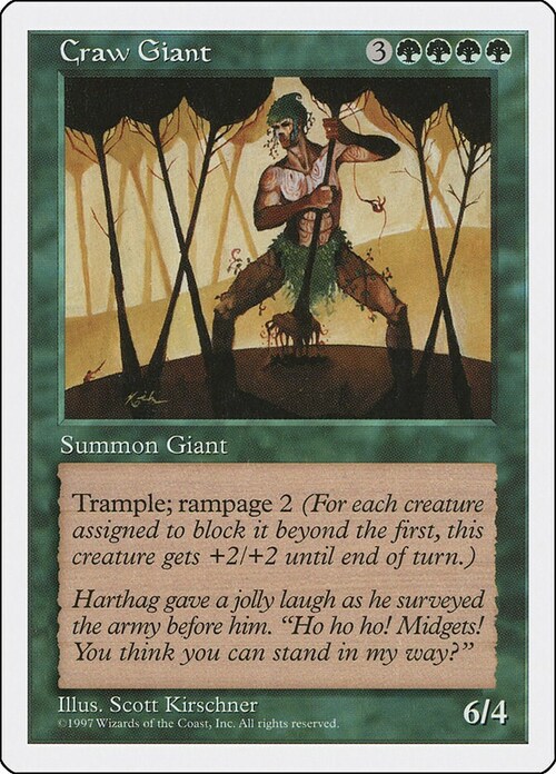 Craw Giant Card Front