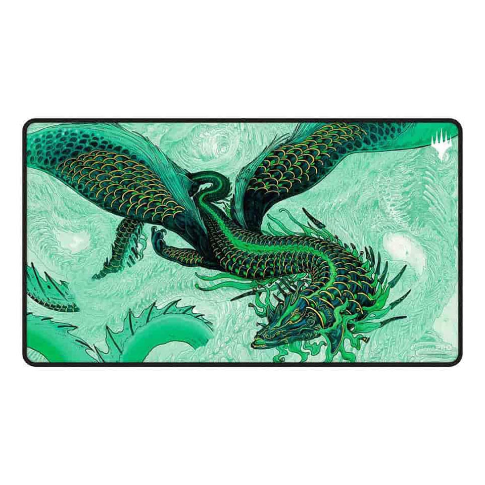 Tarkir: Dragonstorm: "Teval, Arbiter of Virtue" Stitched Playmat