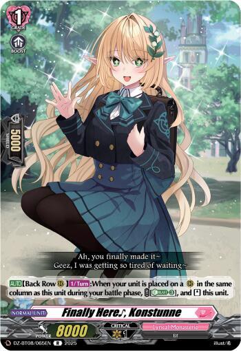 Finally Here~ Konstunne Card Front