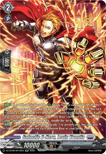 Galactic B-Hero, Levin Vrontia Card Front