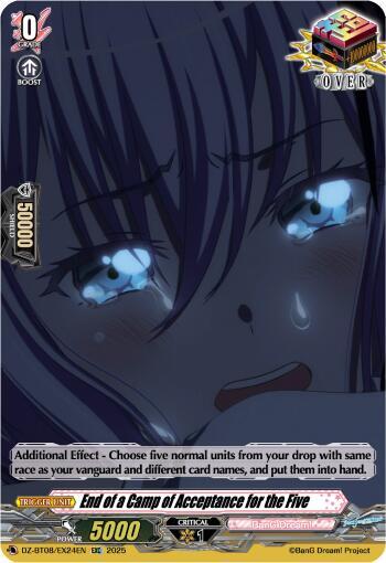 End of a Camp of Acceptance for the Five Card Front