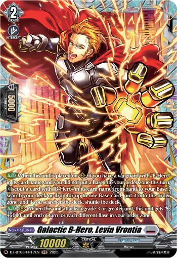 Galactic B Hero, Levin Vrontia Card Front