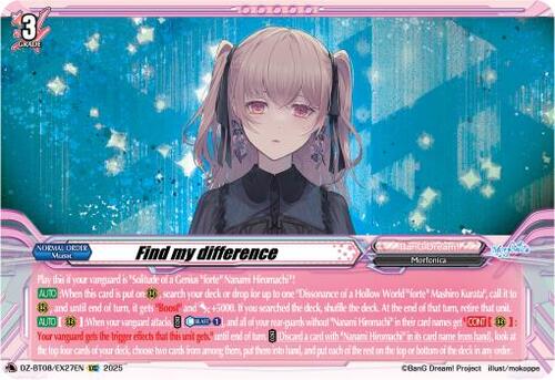 Find my difference Card Front