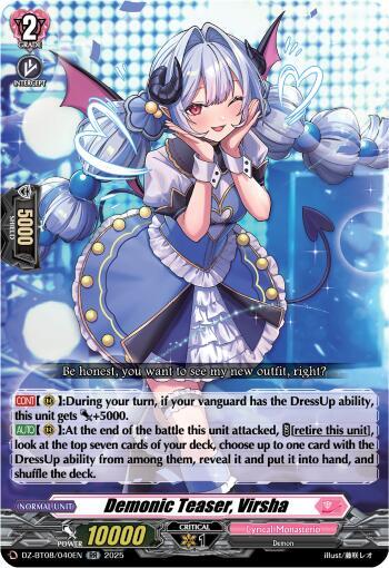 Demonic Teaser, Virsha Card Front